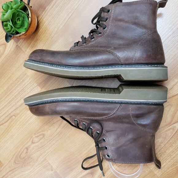 Golden Fox Overlord 6" Leather Boondocker Service Boot Men'sSize 8.5 Brown - Picture 4 of 11